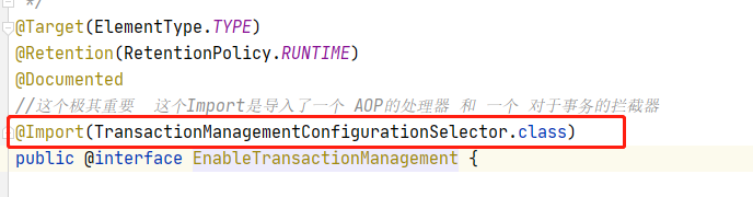 @EnableTransactionManagement源码